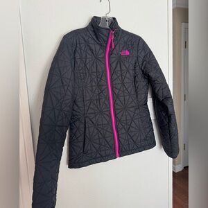 The North Face Women's Black Jacket with Pink Accents